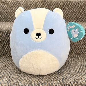 Squishmallows Blue and Cream Stuffed Animal